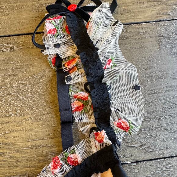 For Love & Lemons Lace Bow Corset Top NWT 32DD Coquette Renaissance Bustier Sexy - Picture 13 of 15